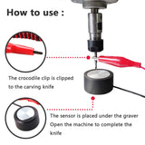 DKARDU CNC Router Z-Axis Tool Setting Touch Probe Block Milling CNC Router Mill Zero Check Touch Plate for CNC Engraving Machines, with Wire End Caps DKARDU
