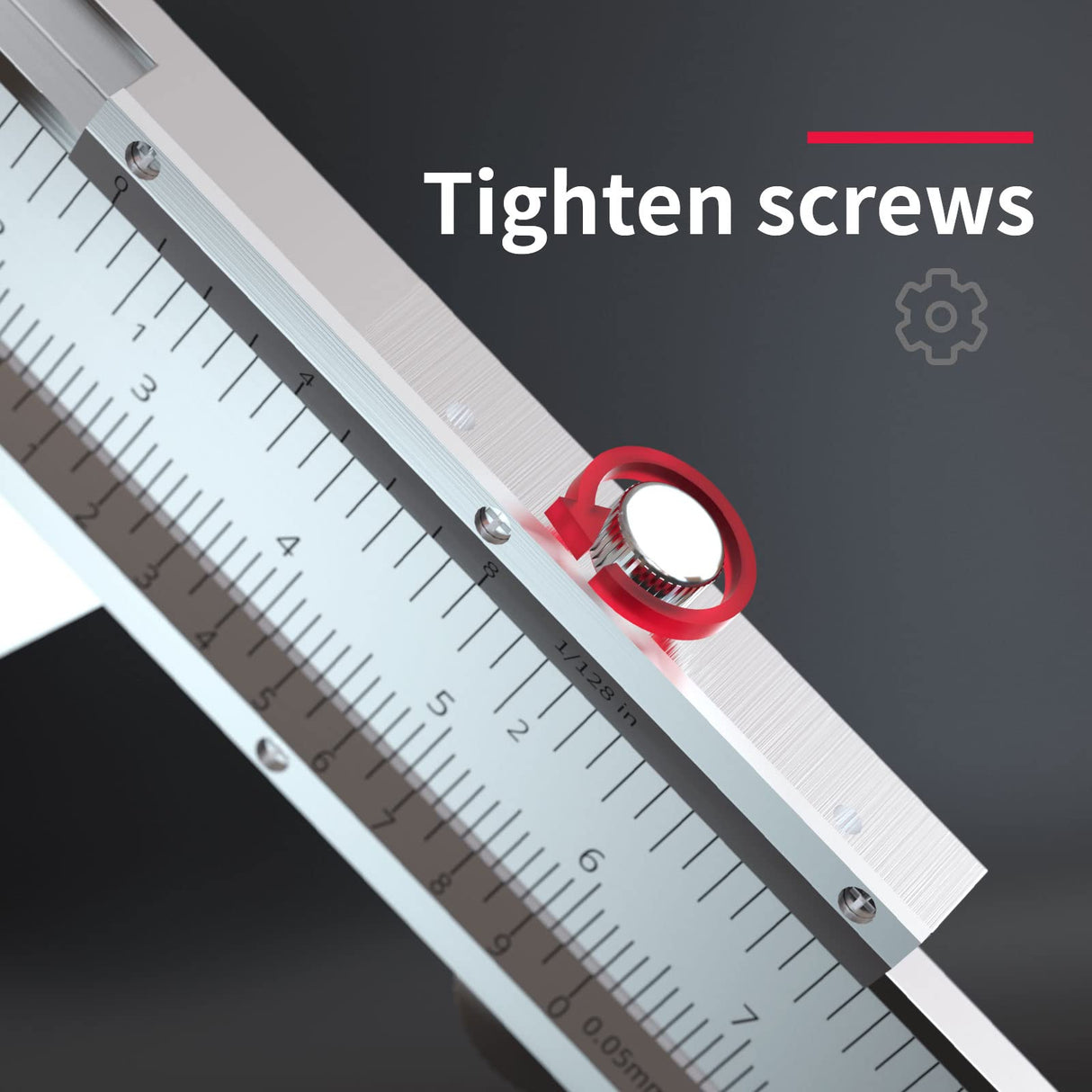 Vernier Caliper Calipers Measuring Tool Micrometer Carbon Steel Inch/Metric 0-6"Range 1/128 Inch Dual Reading Scale Professional High Accuracy Metal DRINYOUNG