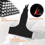 5PCS Reciprocating Saw Spatula Brush Set, Reciprocating Saw Attachment Includes Reciprocating Saw Shovel and Wire Brush, Durable and Strong, Electric YUANYUU