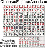 USA MJ Table Roller Coaster Style 40mm Chinese/Filipinos/American Mahjong Folding Automatic Mahjong Table Gray Color Ultra Thin 2 Set of Numbered usamjtable