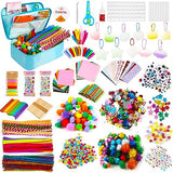 Sundaymot Arts and Crafts Supplies for Kids, 2000+Pcs Craft Kits for Kids, DIY School Craft Project, Bulk Craft Set, Includes Art Supplies and Oxford Sundaymot