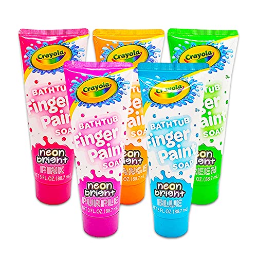 Crayola Bath Super Set - Bundle with 5 Crayola Bath Paint Soap Tubes, 5 Body Wash Bath Pens, and 4 Crayola Bath Books (14 Pc Set) | Bath Books for Beach Kids