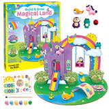 Creativity for Kids Build & Grow Magical Land - Unicorn Craft, 5-in-1 Kids Activities, Unicorn Castle Toy, Kids Gifts for Ages 6-8+ Creativity for Kids