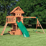 Backyard Discovery Woodland All Cedar Wood Playset Swing Set Backyard Discovery
