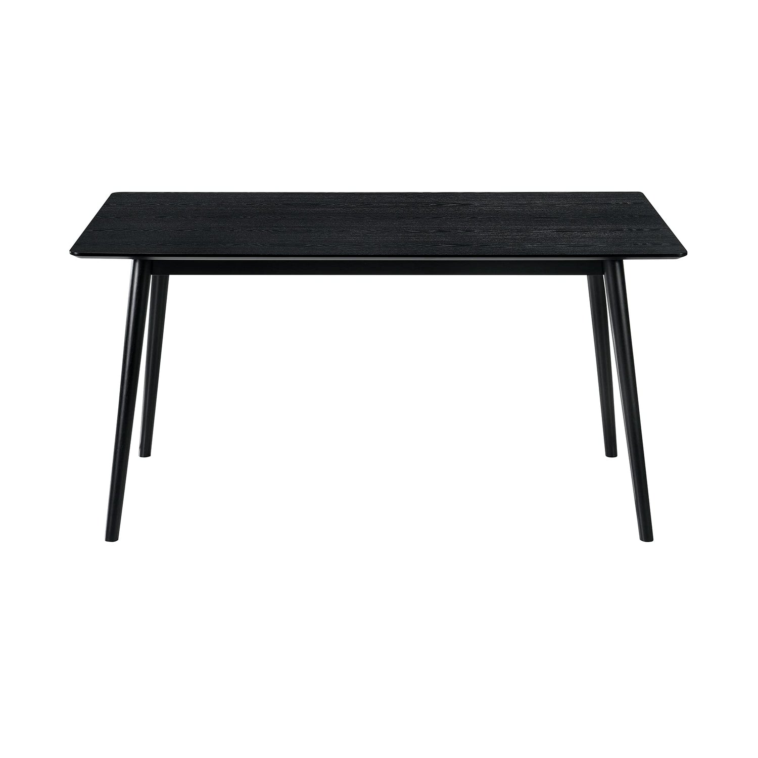 Armen Living Westmont 59" Rectangular Wood Dining Table, Black Armen Living