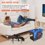 TOAUTO A3 PCP Air Compressor, Unique Vertical+Wire Spool Portable Design, Auto-Stop, Oil/Water-Free, 4500Psi/30Mpa, 8MM Quick-Connector for FASTTOBUY