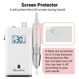 MelodySusie Professional Rechargeable 30000 rpm Nail Drill, Portable Electric E File Scamander, Acrylic Gel Grinder Tools with 6 Bits and Sanding MelodySusie