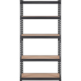 VEVOR Storage Shelving Unit, 5-Tier Adjustable, 2000 lbs Capacity, Heavy Duty Garage Shelves Metal Organizer Utility Rack, Black, 30" L x 12" W x 60" VEVOR