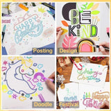 Double Line Outline Markers 24 Colors Super Squiggles Glitter Markers Self Outline Metallic Markers, Doodle Shimmer Markers Drawing Pens for OUNIY