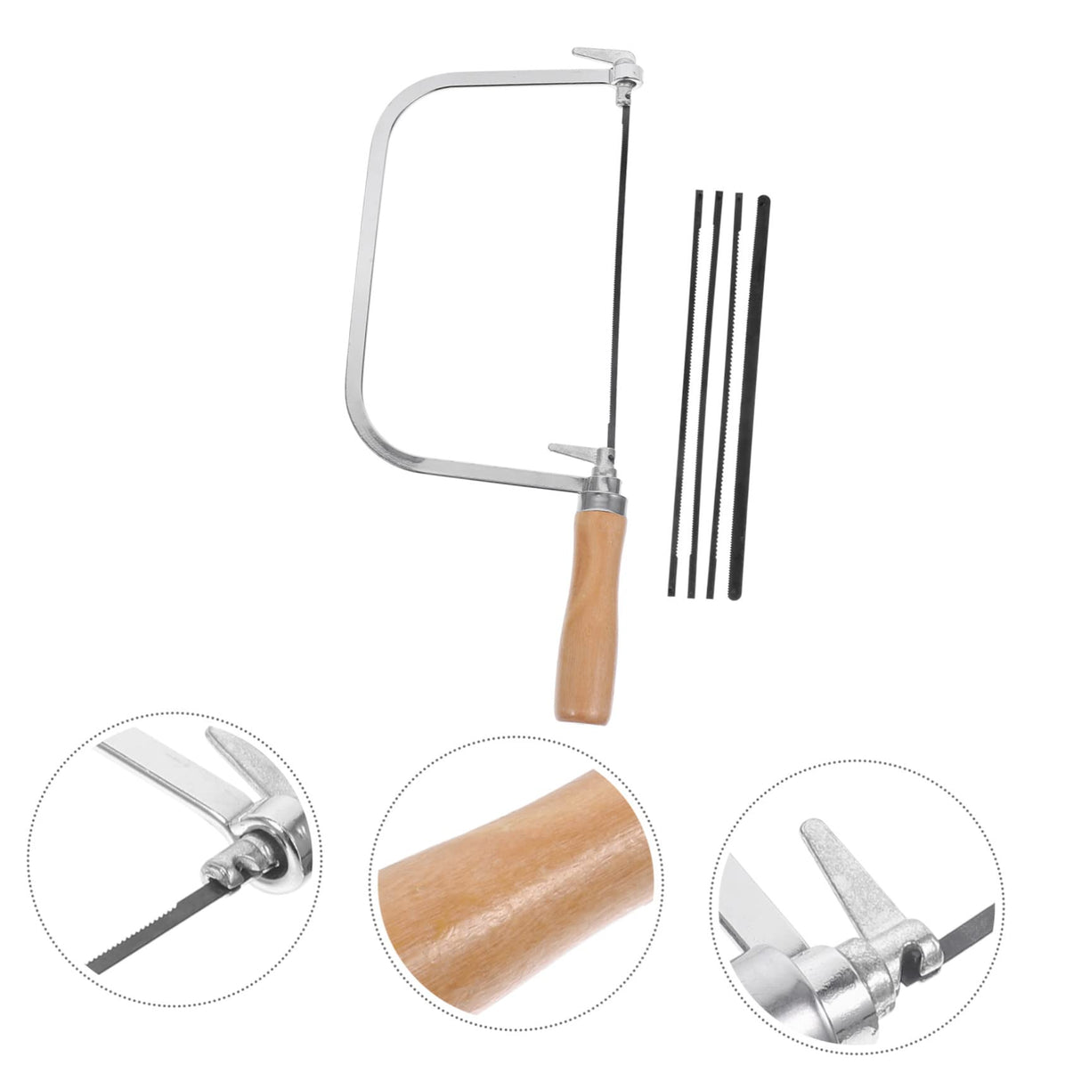 OSALADI 1 Set Engraving Saw Coping Blades Dowel Plate Kann Metal Cutting Coping Scroll Saws for Woodworking Hand Wood Handheld Coping Hacksaw for OSALADI