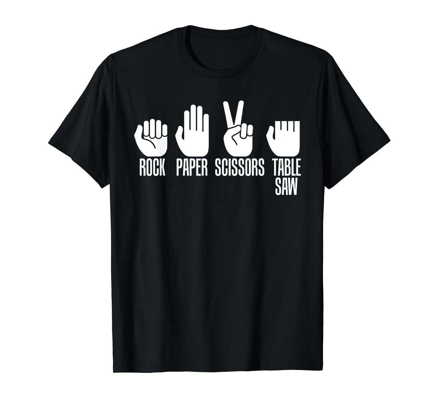 Carpenters Shirt Rock Paper Scissor Table Saw Fathers Day T-Shirt - WoodArtSupply