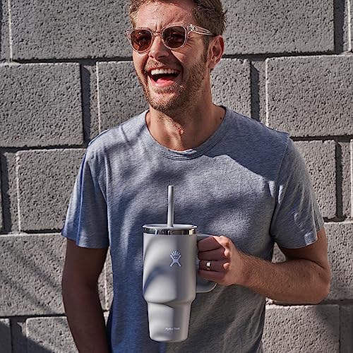 Hydro Flask Stainless Steel All Around Travel Tumbler with Handle 40 Oz Trillium Hydro Flask