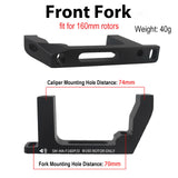 CooMeng SM-MA-F160P/D R160P/D Flat Mount to Post Mount Brake Caliper Adapter for 160mm Rotors Road Disc Brake FM to PM CooMeng