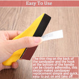 LEONTOOL 100Pcs Micro Detail Sander Paper Kit 3.5x1.2 Inch Hook and Loop Sandpaper Strips 120 Grit, Micro Finishing Sander Paper Detail Sander LEONTOOL