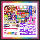 Rainbow High Fashion Runway by Horizon Group USA, Dress Up 6 Die-Cut Dolls, 100+ Accessories Including Fabrics & Repositionable Stickers, Includes Rainbow High