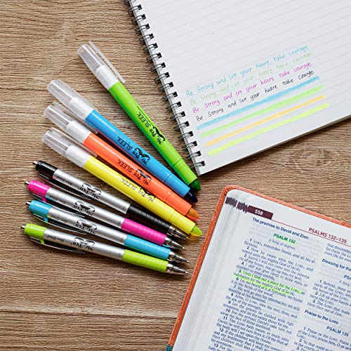 Mr. Pen- Bible Highlighters and Pens No Bleed, 8 Pack, Bible Journaling Kit, Bible Pens No Bleed Through, Gel Highlighters/Markers Bible Study Kit, Mr. Pen