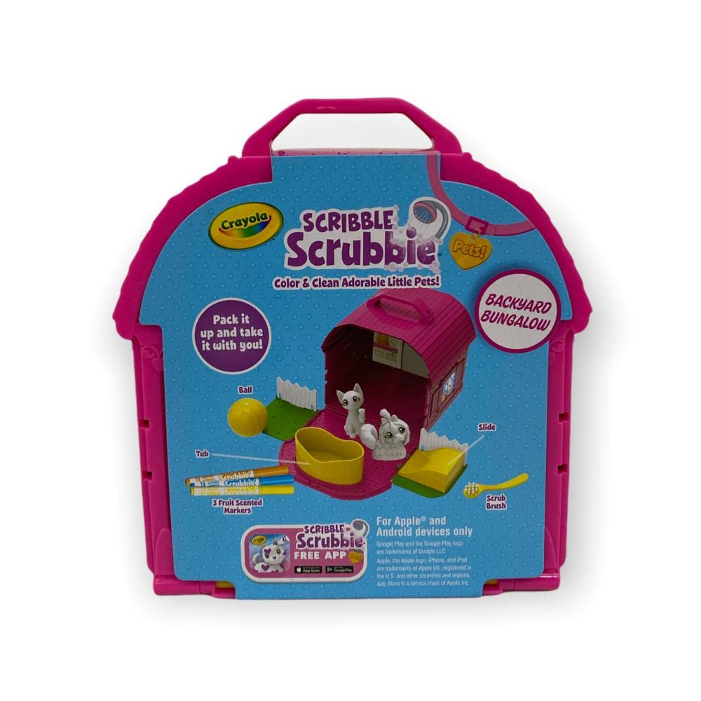 Crayola Scribble Scrubbie Pets, Backyard Playset, Toys For Girls & Boys, Gifts For Kids, Ages 3+ Crayola