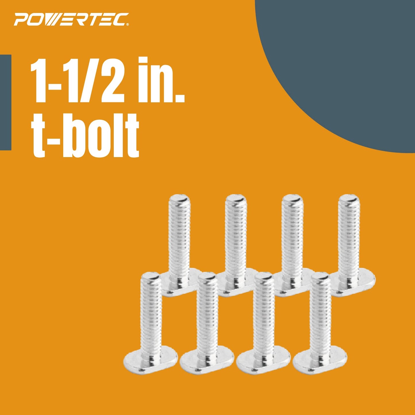 POWERTEC 71481 T Track Knob Kit w/ 7 Star Knob, 1/4-20 Threaded Bolts and Washers, 10 Pack, T Track Bolts, T Track Accessories for Woodworking Jigs - WoodArtSupply