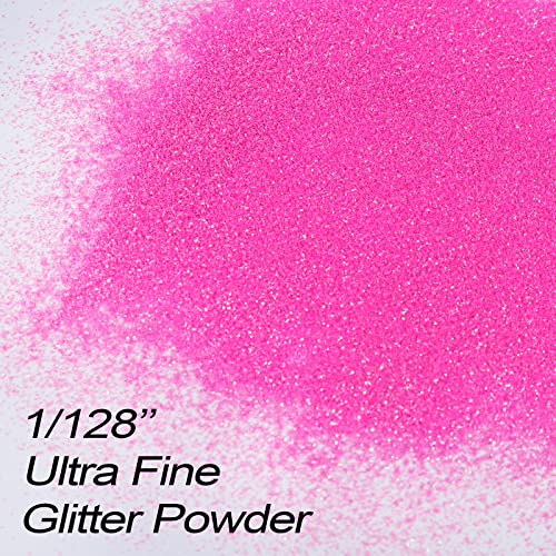 Renfio Iridescent Ultra Fine Glitter Powder Resin Supplies Glitters 1.75 Oz (50g) PET Flake Crafts Sequins 1/128" 0.008" 0.2mm Epoxy Chips Flakes for Renfio