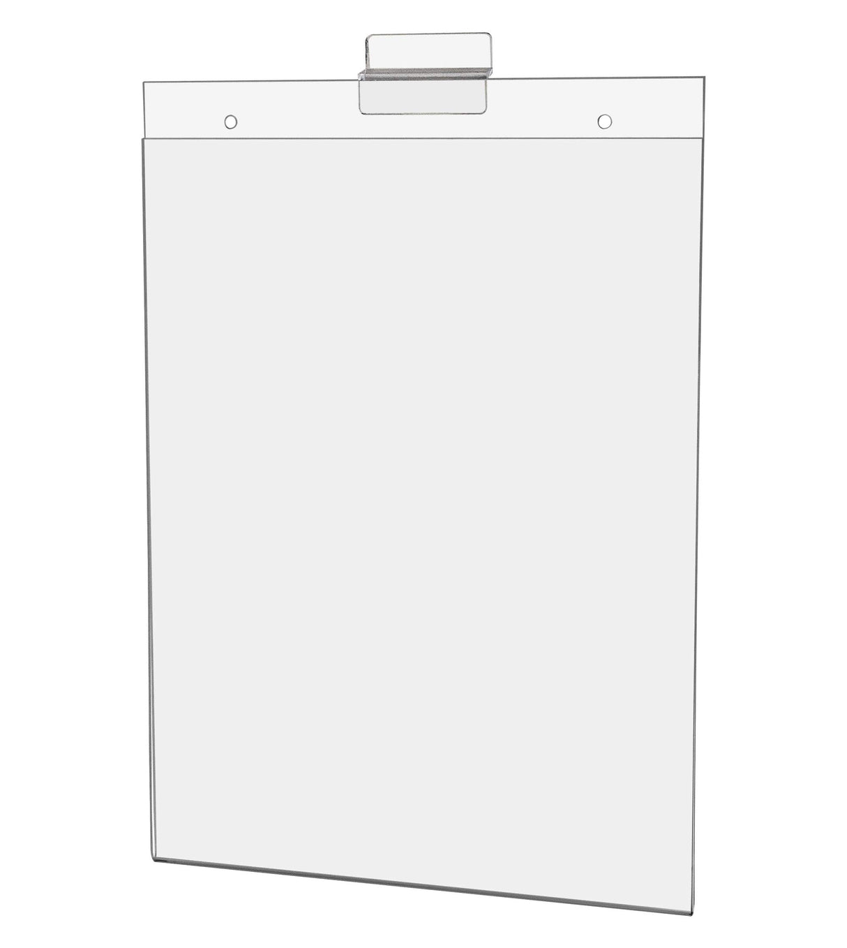 Marketing Holders 4 Pack Slatwall Sign Holder for 8.5 x 11 Inch Flyers Ads and Price Lists in Bookstores Retail Stores and Libraries No Assembly Marketing Holders