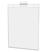 Marketing Holders 4 Pack Slatwall Sign Holder for 8.5 x 11 Inch Flyers Ads and Price Lists in Bookstores Retail Stores and Libraries No Assembly Marketing Holders