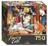 Cra-Z-Art Fancy Cats 750 Piece Jigsaw Puzzle - Library Mischief Cra-Z-Art