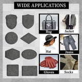 120PCS Blank Hat Patches Laserable Square Rustic Leatherette Patch Adhesive Faux Leather Patches Blanks for Hats Fabric Custom Repair Sew Laser Bestlabel