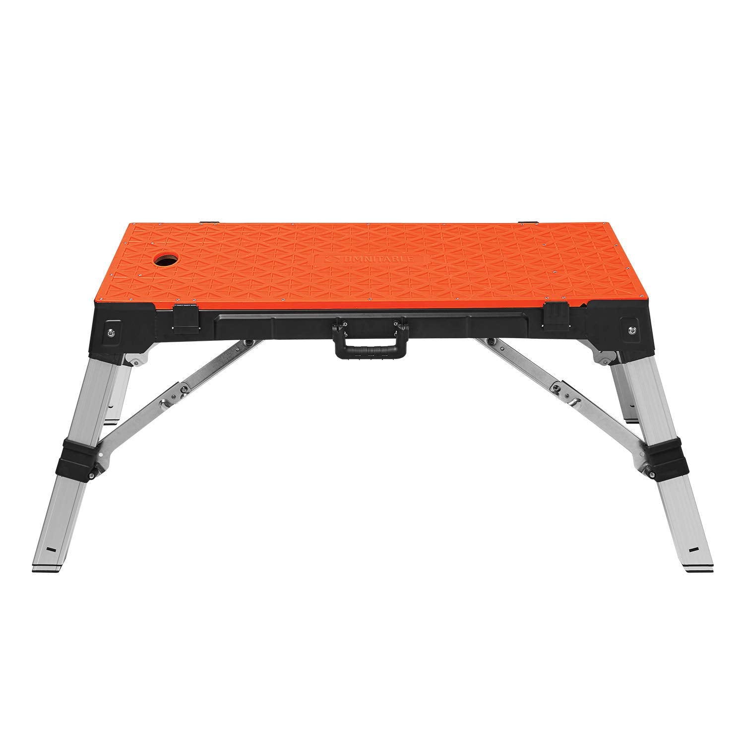 Disston 30146A OmniTable 4 in 1 Portable Workbench Work Table Dolly Scaffold and Creeper Adjustable Height with Folding Legs with Free Blu-MOL Jigsaw OmniTable