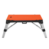 Disston 30146A OmniTable 4 in 1 Portable Workbench Work Table Dolly Scaffold and Creeper Adjustable Height with Folding Legs with Free Blu-MOL Jigsaw OmniTable