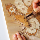 KINOWA Wooden Art Kit Kiharie Sunflowers Made in Japan KINOWA