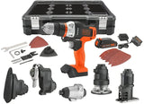 BLACK+DECKER 20V MAX MATRIX Drill, Power Tool Combo Kit, 6-Tool Set, Cordless Tool Set (BDCDMT1206KITC) BLACK+DECKER