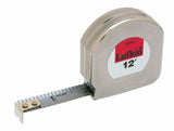 Crescent Lufkin 1/2" x 12' Mezurall Chrome Clad A6 Tape Measure - C9212X Lufkin