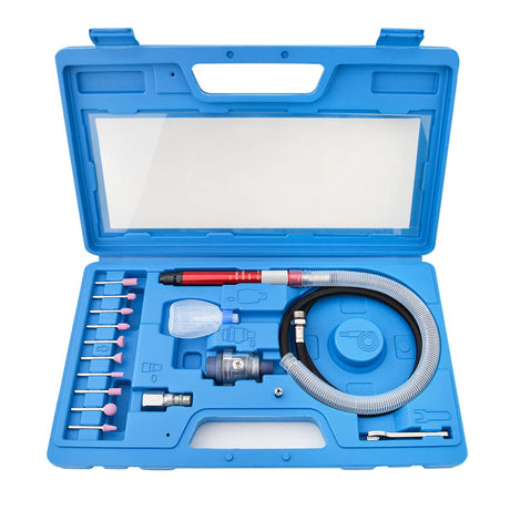 Gunpla 17pcs Micro Air Die Grinder Kit Pneumatic Pencil Die Grinder 1/8 and 3/32 Inch Collet Capacity High Speed Grinding Lightweight Compact Tool Gunpla