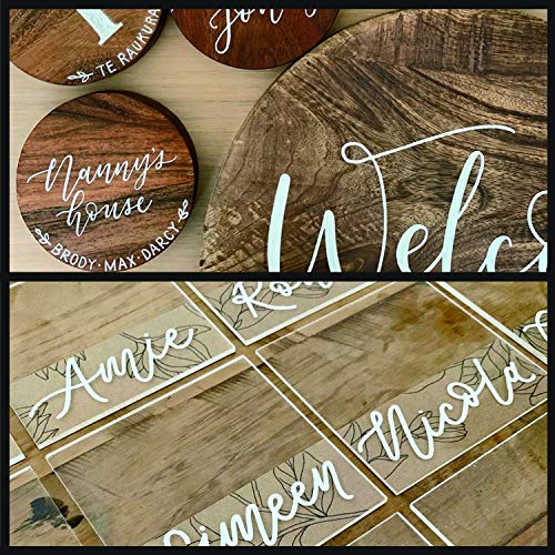 White Paint Pens, 6 Pack 2.5mm Medium Tip White Paint Marker Permanent for Wood Rock Plastic Leather Glass Stone Metal Canvas Ceramic Fabric Tire FLYMAX