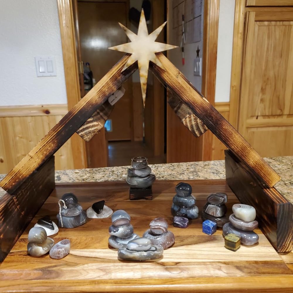 Unfinished Wood Bethlehem Star Shape | DIY Christmas Craft Cutout | Up to 36" 24" / 1/8"