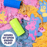 Horizon Group USA Bluey SLIMYGLOOP Slimy Sand Mold & Play Creations, 8-Piece Playset, 3 Scented Colors, Sensory Activity for Kids Ages 3, 4, 5, 6, 7, Horizon Group USA