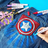 TFIVE Red Paint Pens Markers - 12 Pack Oil Based Permanent Marker, Medium Tip, Never Fade, Quick Dry, Waterproof Paint Pen for Rocks Painting, Wood, TFIVE