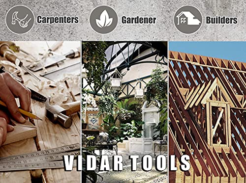 VIDAR TOOLS 6-Pocket Single Side Tool Belt Pouch/Utility Belt Bag/Tool Apron for Carpenter/Gardening/Waist .Durable Canvas Construction.Comfortable VIDAR TOOLS