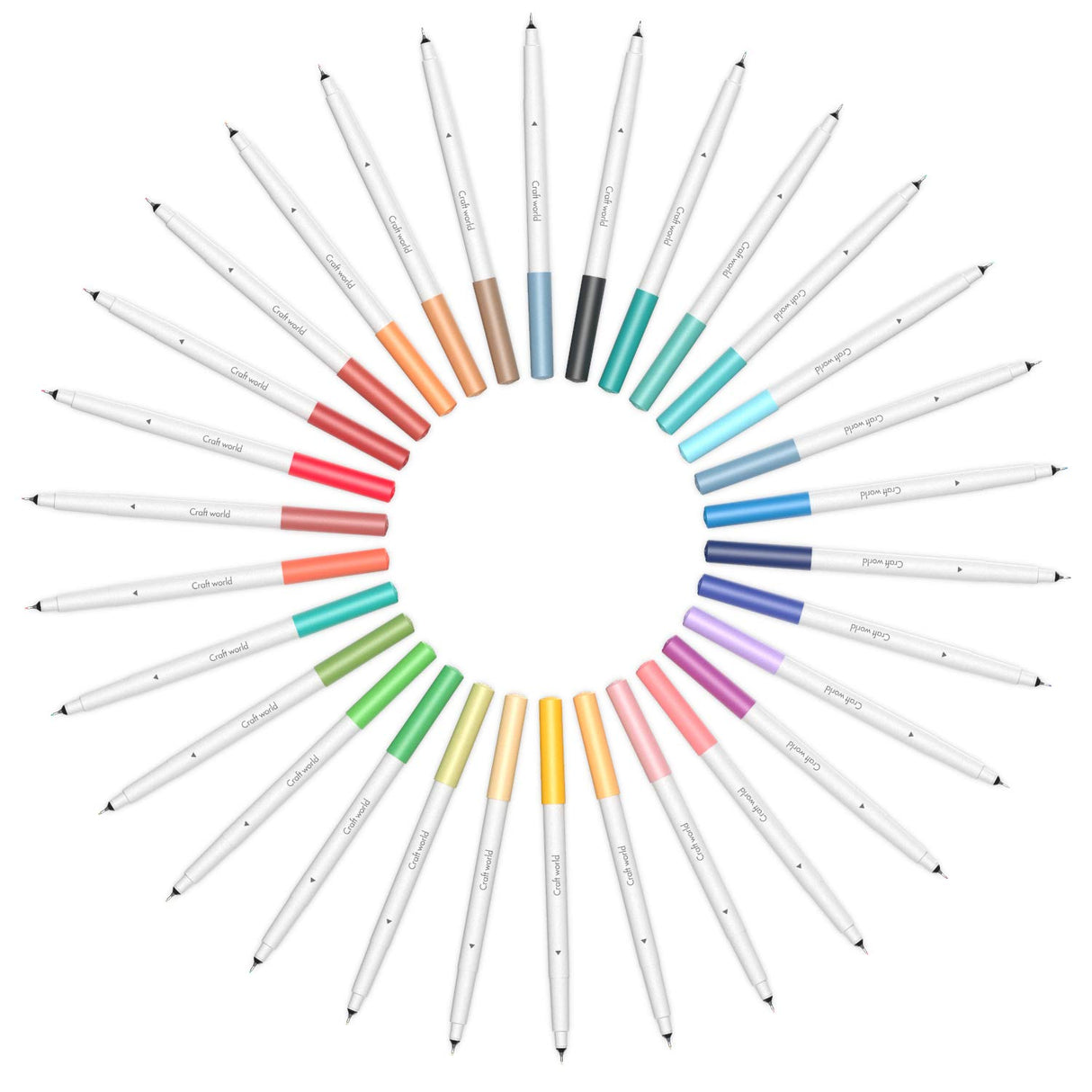 CRAFT WORLD 0.4 Tip Fine Point Pens for Cricut Maker 3/Maker/Explore 3/Air 2, Ultimate Fine Point Pens Set of 30 Pack Assorted Tools Accessories CRAFT WORLD