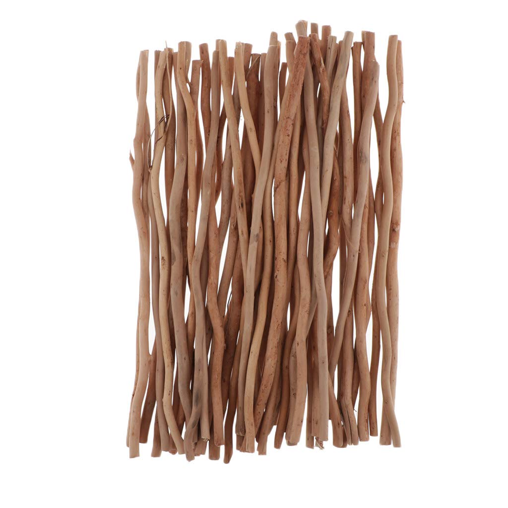 Harilla 50x Natural Driftwood Branches, Natural Driftwood Pieces, Natural Twigs Sticks for Crafts, Home Decoration, Model Building, DIY Ornament, Harilla