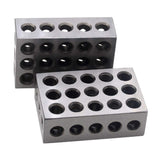 Oudtinx 1-2-3 Blocks Matched Pair Hardened Steel 23 Holes (1"x2"x3") Set Precision Machinist Milling Oudtinx