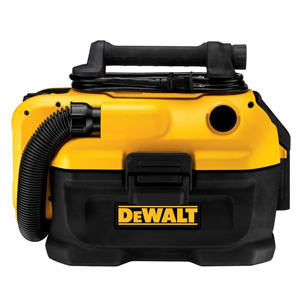 DEWALT 20V MAX Cordless Wet/Dry Vacuum, Compact Shop Vacuum, Tool Only (DCV581H),Black/ Yellow