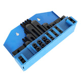 mitoharet 58 Pc 1/2 Inch T-Slot Hold Down Clamp Clamping Kit Mill Machinist Set Replacement for Bridgeport Milling Machine with Plastic Storage Box mitoharet