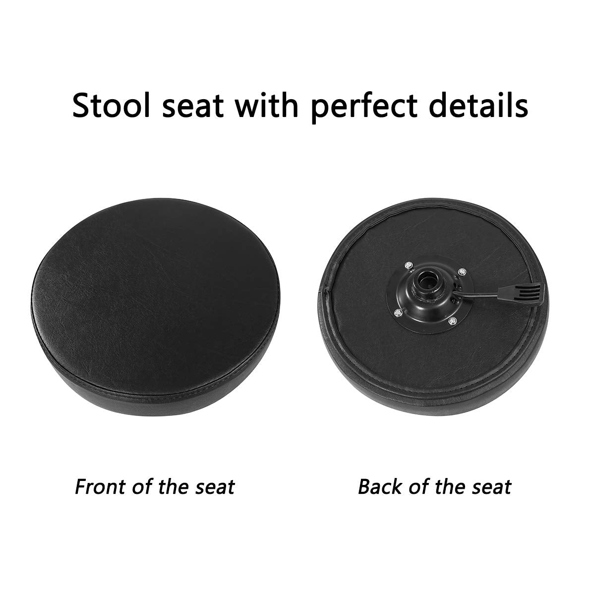 Ainilaily Rolling Stool with Wheels, Heavy Duty Hydraulic Stool for Shop Guitar Lab Tattoo Workbench Medical,Adjustable Massage Swivel Stool Chair Ainilaily