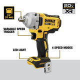 DEWALT 20V MAX XR Cordless Impact Wrench, 1/2", Includes Detent Pin Anvil and Belt Clip, Bare Tool Only (DCF892B) DEWALT