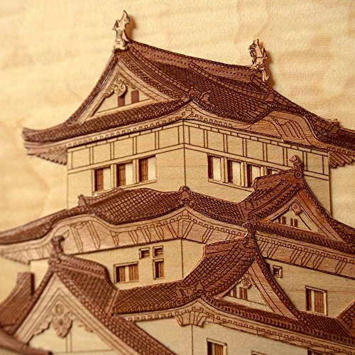 KINOWA Wooden Art Kit Kiharie Himeji Castle Made in Japan - WoodArtSupply