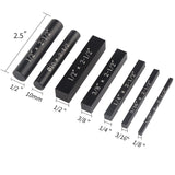 EANOSIC Setup Blocks Height Gauge Set, 7pcs Precision Aluminum Setup Bars for Router and Table Saw Accessories Woodworking Set Up, Bars Include Laser EANOSIC