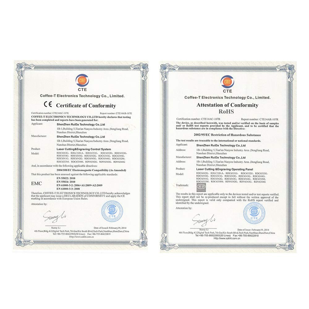 Cloudray Ruida 6432 Controller For CO2 Small Laser Machine CO2 Laser Engraver Cutter Engraving (6432 Controller) Cloudray