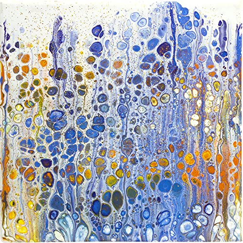 I.KONST All-in-One Cell Effect Pouring Acrylic Paint - For Flow Art, Fluid Art, Drip Art, Splatter Paint, Cell Painting (1, 6) I.KONST
