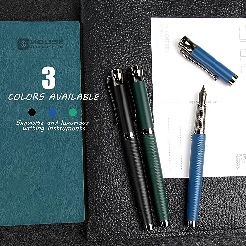 BOCIYER Luxury Fountain Pen Set,Ink Pen for Smooth Writing,Medium Nib,Includes 10 Ink Cartridges&Ink Converter,Best Pen Gift Case for Men & - WoodArtSupply